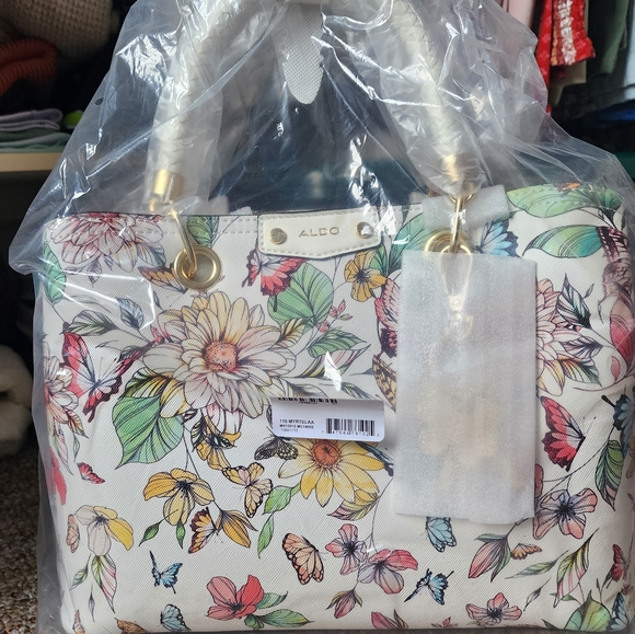 Aldo Myrtella Saffiano Satchel Bag New With Tags. - Picture 2 of 14